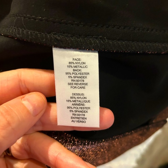 Tahari Bronze Shine One-Button Blazer - Picture 10 of 13